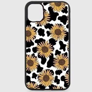 Sunflower cow Print Phone Case